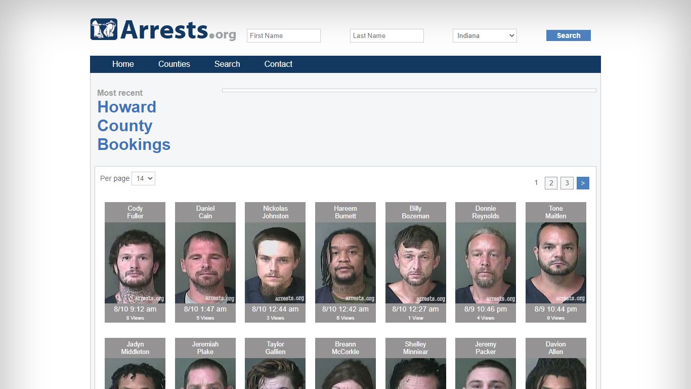 Howard County Arrests and Inmate Search